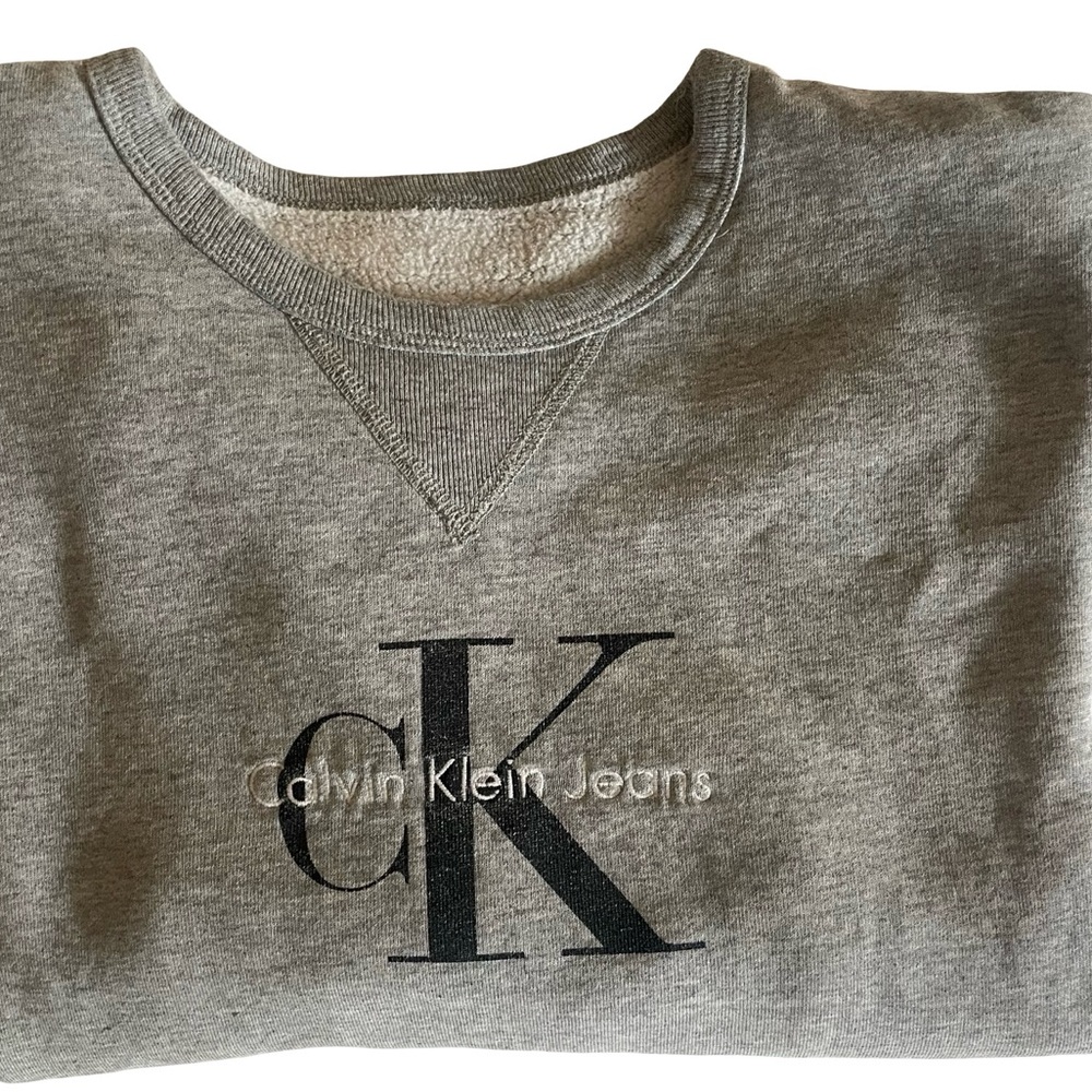 Calvin Klein Jeans Gray Logo Sweatshirt